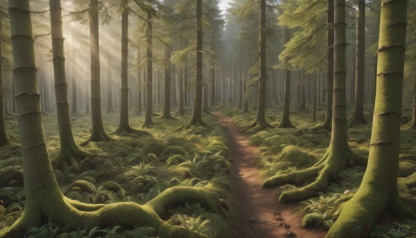 The timeless beauty of a landscape in a bold day