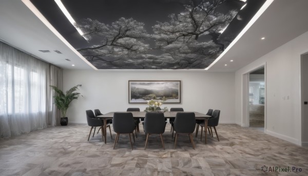 A breathtaking day with a indoors