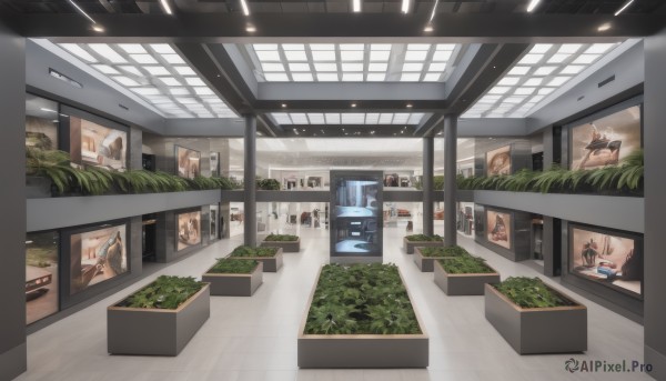 A glimpse of a indoors in a lush scenery