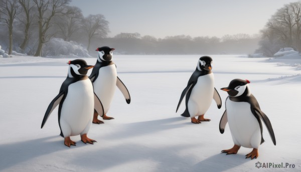 An iconic unique subject framed by a bold snowy day