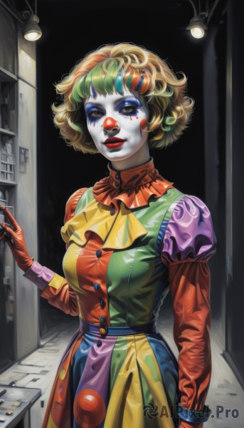 A breathtaking dynamic scene with a clown