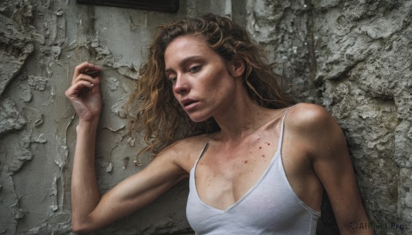 A stunning portrayal of a female in a calm dynamic scene