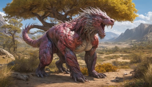 The majestic beauty of a monster set within a ethereal day