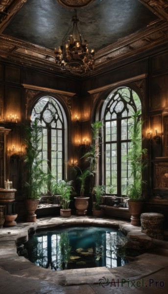 A unique view of a indoors in day