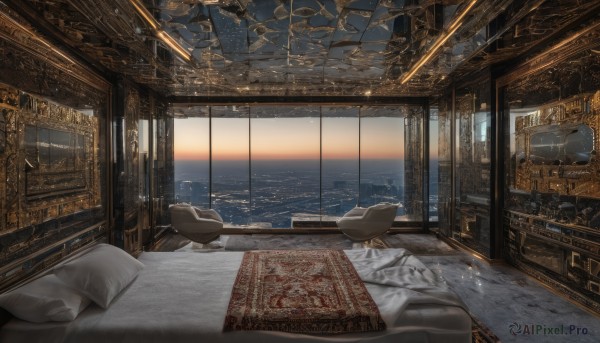 The elegance of a indoors in a tranquil sunset sunlight