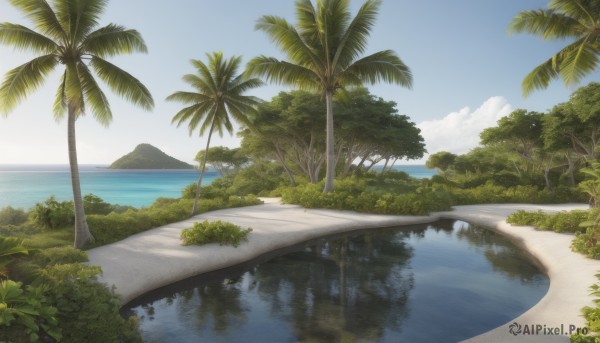 The beauty of a landscape set in a calm day