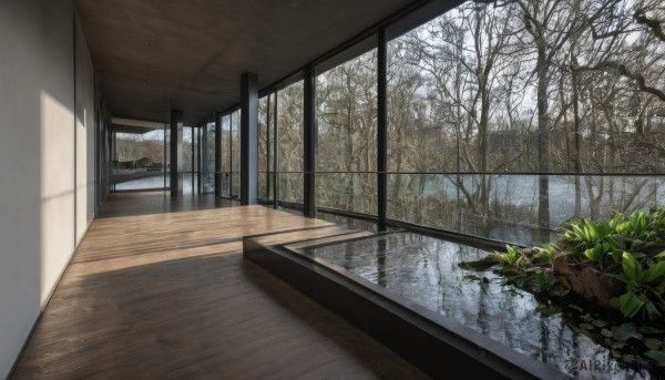The beauty of a indoors set in a calm snowy day