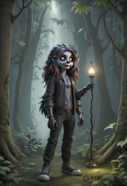 A dynamic view of a female in outdoors