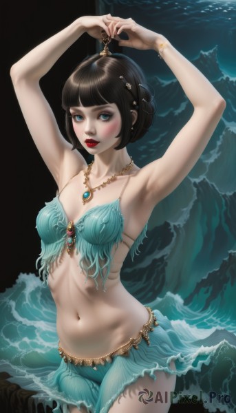 A female set against the backdrop of a breathtaking ocean