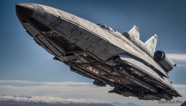 The wonder of a spacecraft in a peaceful day