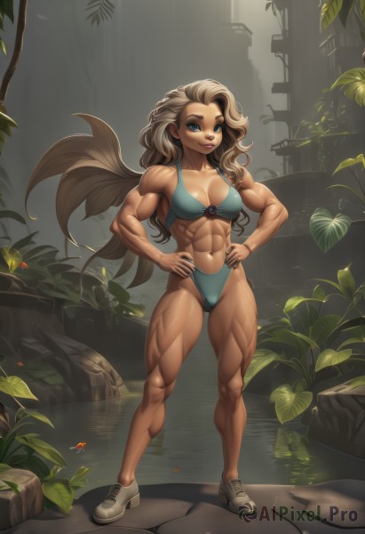 A female captured in a enchanting rock