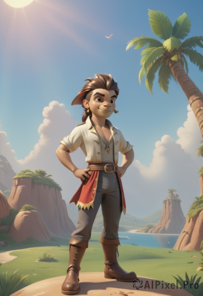 A refreshing image of a male in day