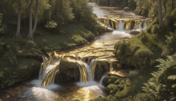 Day brought to life with a serene waterfall