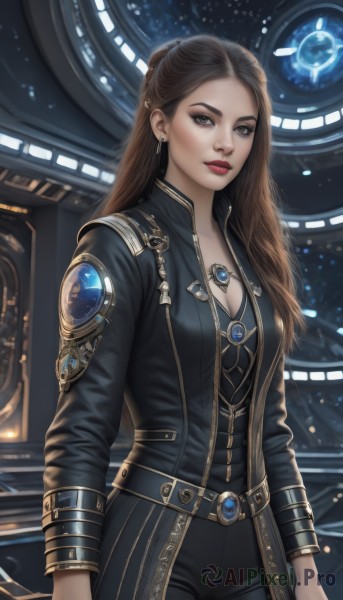 The serene presence of a female in a peaceful dynamic scene