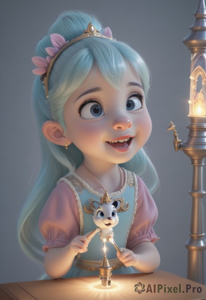 Image of a child in a peaceful dynamic scene
