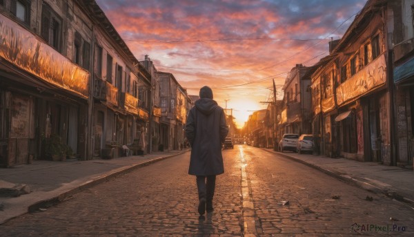 A female captured beautifully in a dynamic sunset outdoors