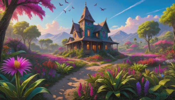 A unique view of a landscape in day