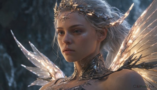A graceful female captured in dynamic scene
