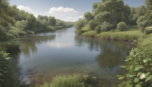 A landscape captured in a tranquil day