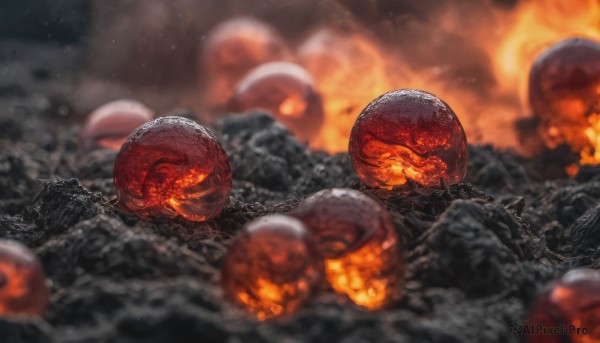 The majestic beauty of a unique subject set within a dynamic fiery scenery