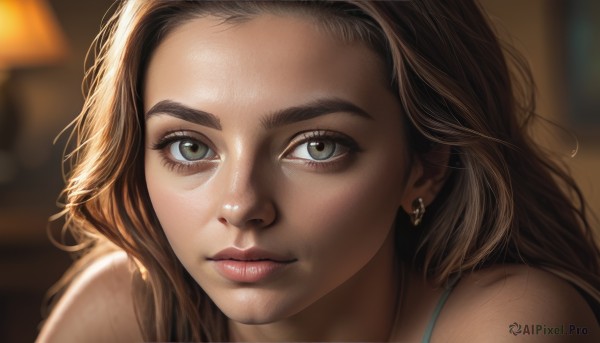 The serene presence of a female in a peaceful dynamic scene