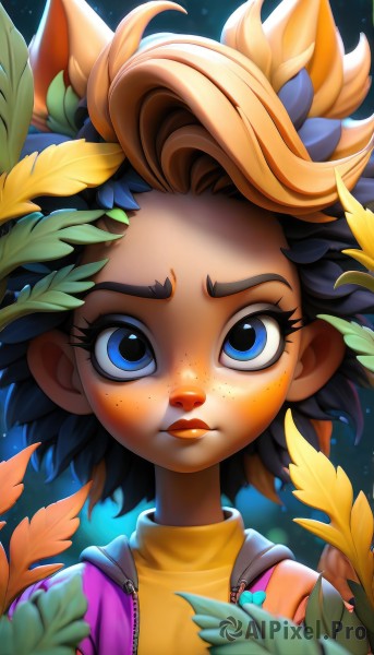 Image of a female in a peaceful dynamic scene