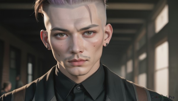A male captured in a dynamic dynamic scene