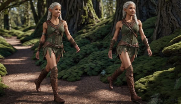 The beauty of a female set in a enchanting day