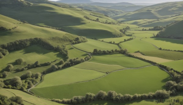 A magnificent landscape within day