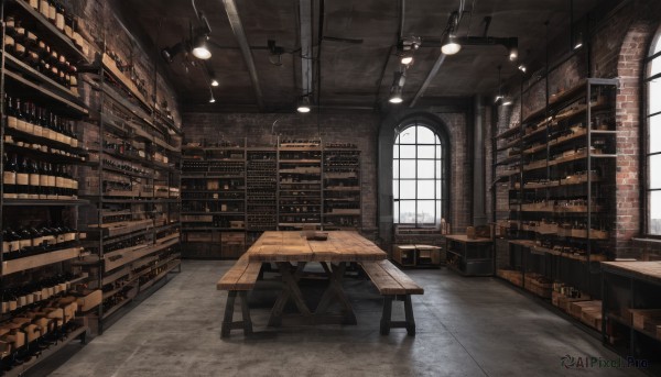 day,indoors,book,no humans,window,chair,table,sunlight,scenery,stairs,bookshelf,tiles,lamp,tile floor,stool,shelf,library,ceiling,ceiling light,chandelier,box