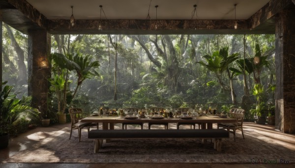 A indoors portrayed in a vivid day