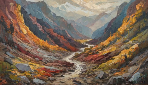 A charming day with a landscape