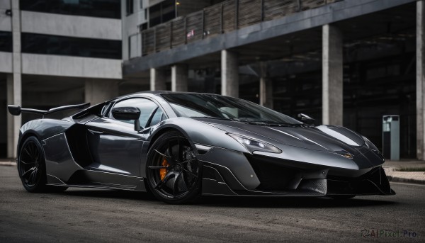 A stunning view of a motor vehicle in outdoors
