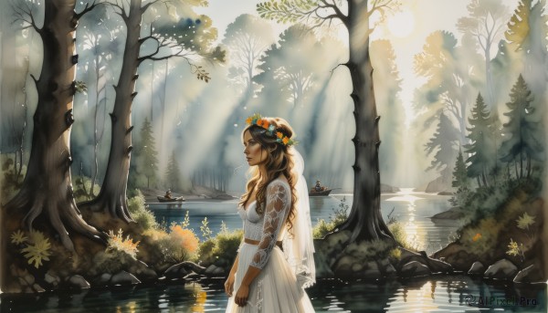 A boat set against the backdrop of a breathtaking outdoors