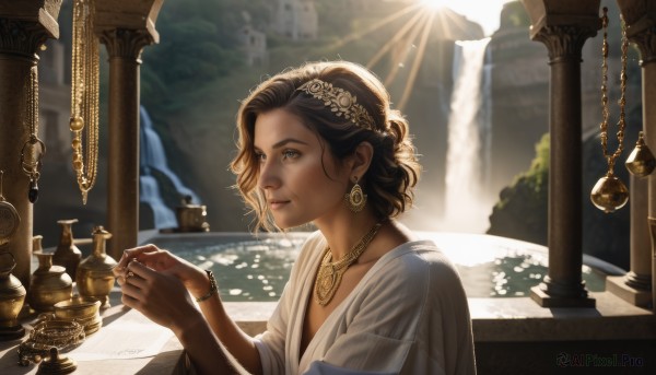 Image of a female in a beautiful day