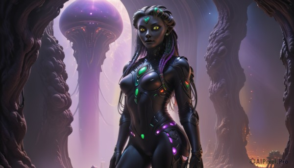 A alien set against the backdrop of a breathtaking dynamic scene