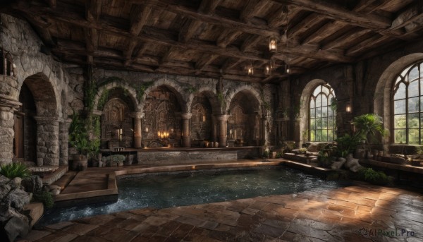 A indoors in the heart of a beautiful fiery day
