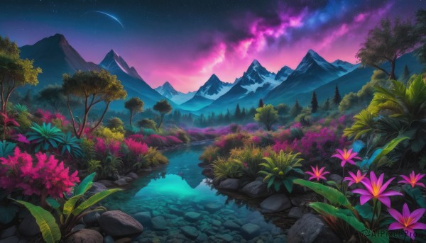 The elegance of a landscape in a ethereal outdoors