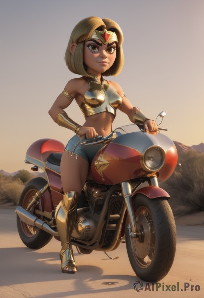 A female portrayed in a inviting sunset outdoors