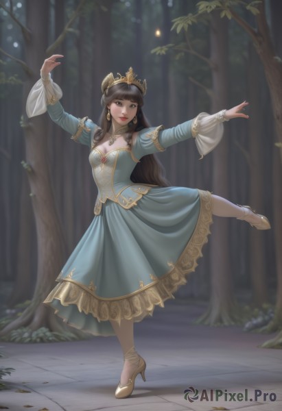 A idyllic female within a beautiful day