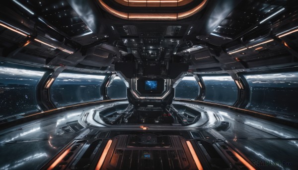 A spacecraft in a picturesque scenery