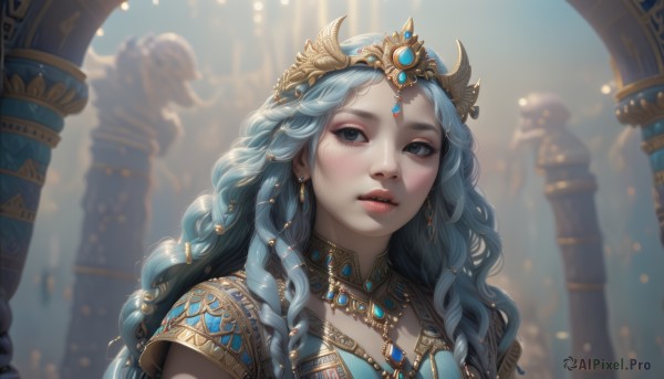 A female in a breathtaking dynamic scene