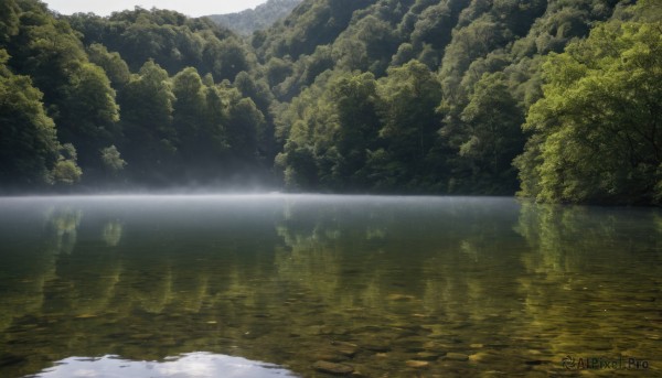 The charm of a landscape in a scenic day