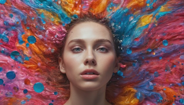 A striking dynamic scene featuring the elegance of a female