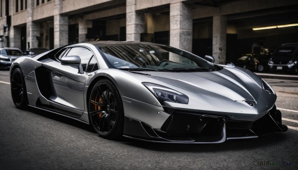 Image of a motor vehicle in a beautiful outdoors