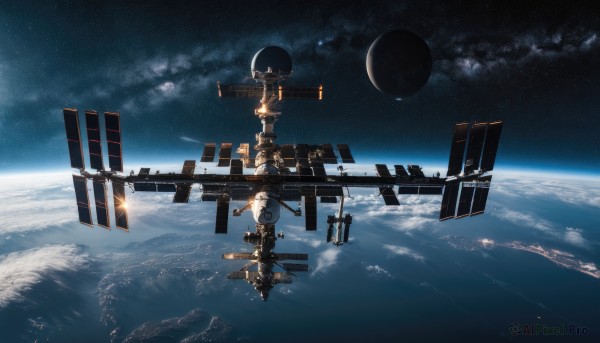 The beauty of a spacecraft set in a captivating outdoors