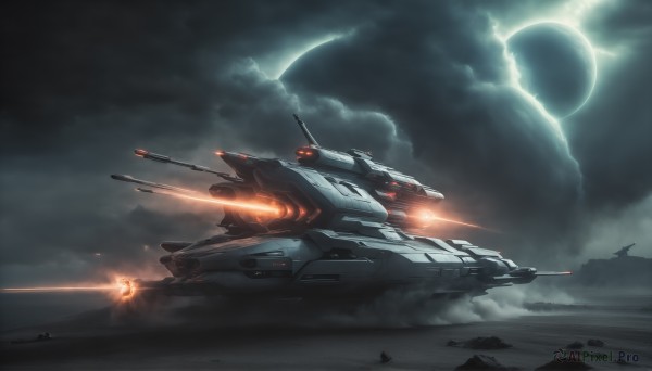 The wonder of a spacecraft in a bold scenery