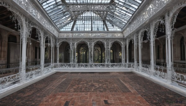 A indoors amidst a calm snowy day