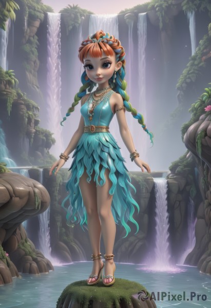 A stunning portrayal of a female in a calm outdoors