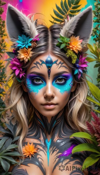 A striking dynamic scene featuring the elegance of a female